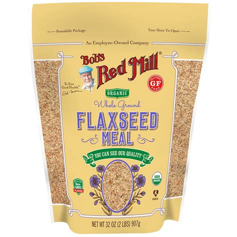 Bob's Red Mill, Organic Flaxseed Meal, Whole Ground, 32 oz (907 g) - iHerb