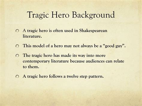 PPT - The Hero, The Tragic Hero, and The Anti-Hero PowerPoint Presentation - ID:331470