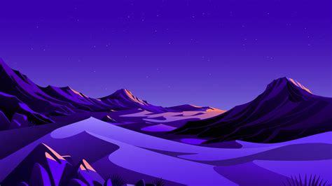 Mountains Wallpaper 4K, Rocks, Night, Starry sky, Scenery