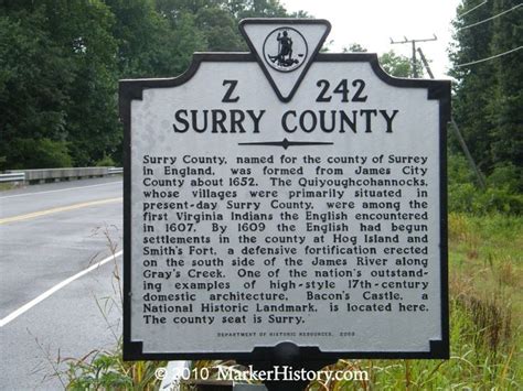 Surry County Z-242 | Marker History | Surry county, Virginia history ...