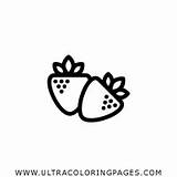 Strawberry Coloring Page  Ultra Pages sketch template