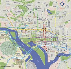 Washington Dc Metro Map With Street Overlay – Map Vector