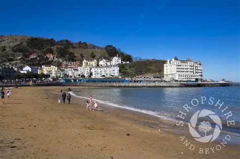 The seafront at Llandudno, North Wales.