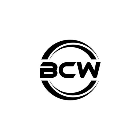 BCW letter logo design in illustration. Vector logo, calligraphy ...