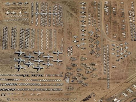 World's largest plane graveyard of US military fighters in desert can ...