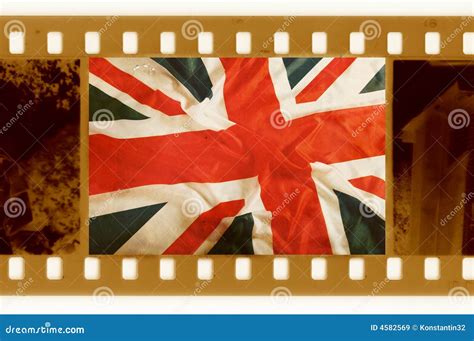 Oldies 35mm with Old UK Flag Stock Illustration - Illustration of dirty ...