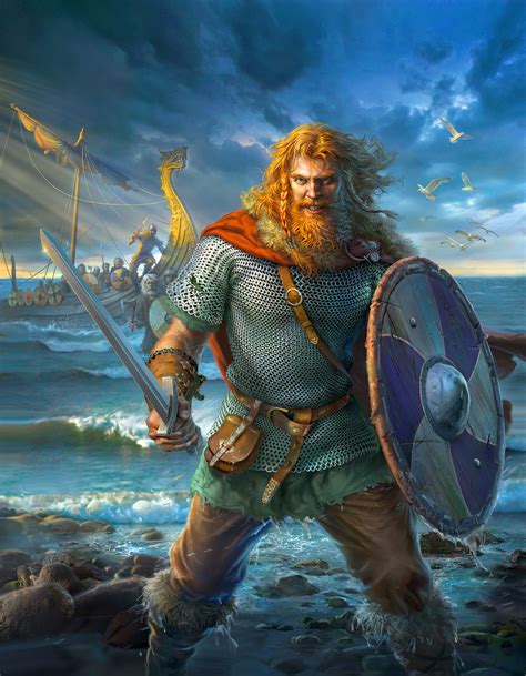 Viking warrior- by Mark Fredrickson | Viking warrior, Viking art, Viking character