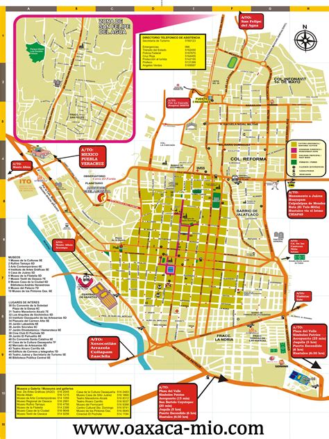 Mapa turistico de Oaxaca | Mapa de oaxaca, Mapa turístico, Ciudad de mexico mapa