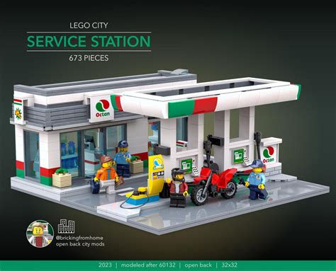 LEGO MOC Lego City Service Station by brickingfromhome | Rebrickable ...