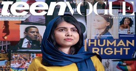 Malala Yousafzai features as the cover girl for Teen Vogue's last issue ...