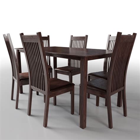 Dark Wood Dining Table With Black Chairs / Kingston Round Dark Wood Dining Table with 4 Regent ...