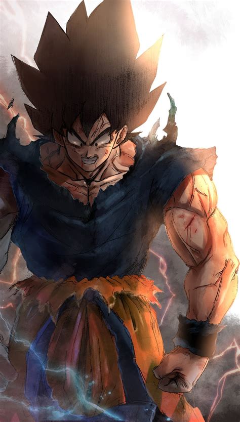 Stunning Goku Art Work By @greyfuku from Twitter : r/dbz