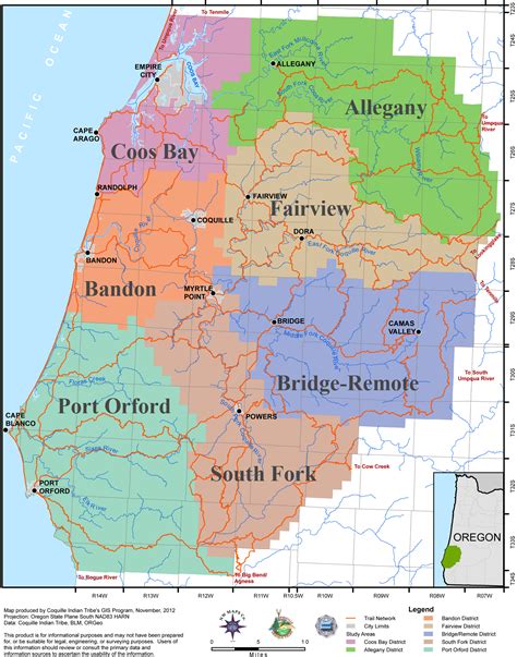 ORWW: Coquelle Trails: Study Area Maps, 2012