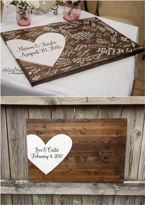 20 Rustic Wedding Guest Book Ideas | Deer Pearl Flowers