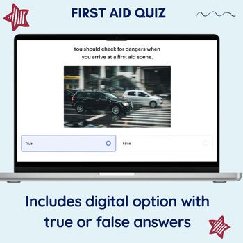 First aid quiz with true or false questions and answers | TpT