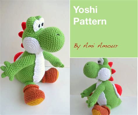 Yoshi Pattern Amigurumi Crochet PDF | Amigurumi pattern, Crochet toys ...