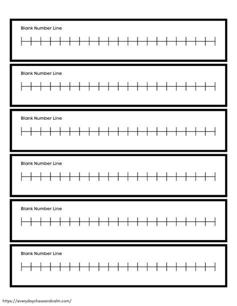 Free Printable Number Lines