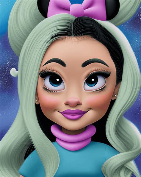 Digital Graphic Perfectly Centered Fully Rendered Disney Animation Mixed Race Wicked Step ...