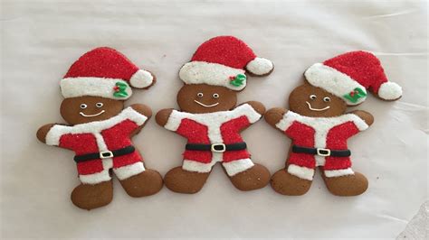 Santa Gingerbread Cookies - YouTube