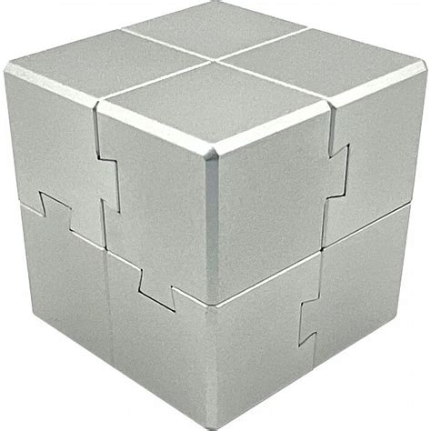 Slump Cube (Aluminum) | Metal Puzzles | Puzzle Master Inc