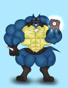 Lucario Muscle by buffwolf14 on DeviantArt