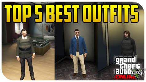 Top 5 "Best & Coolest Outfits" in GTA 5 Online! (GTA V Character Customization) - YouTube