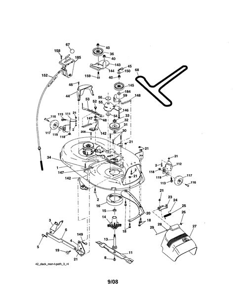 MOWER DECK Diagram & Parts List for Model 917287070 Craftsman-Parts ...