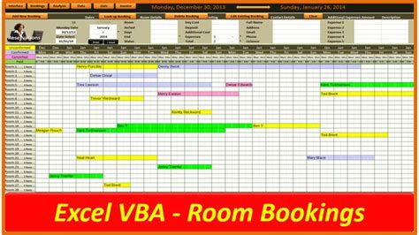 Excel Room Booking System - Online PC Learning | Room booking system ...