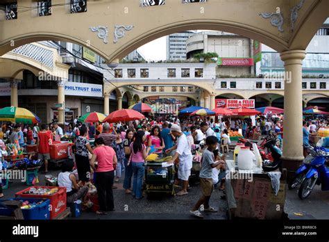 Philippines Manila City Downtown Manila Carriedo District Quiapo Market at Quiapo Church Asia ...