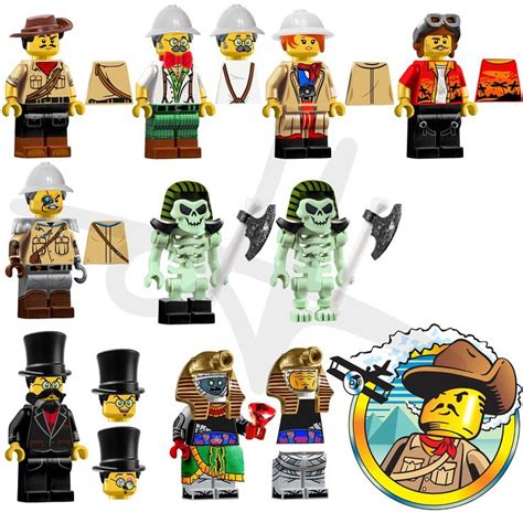 Lego Adventurers Wave #1 minifigs in 2024 | Lego custom minifigures, Lego pictures, Lego figures