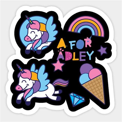 A for adley unicorn by emma-corrin | Merry christmas gif, Unicorn stickers, Christmas gif