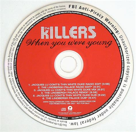 The Killers - When You Were Young (2006, CD) | Discogs