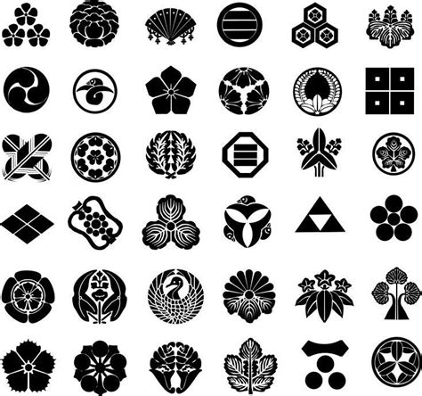 Clan symbols | Samurai art, Japanese family crest, Samurai