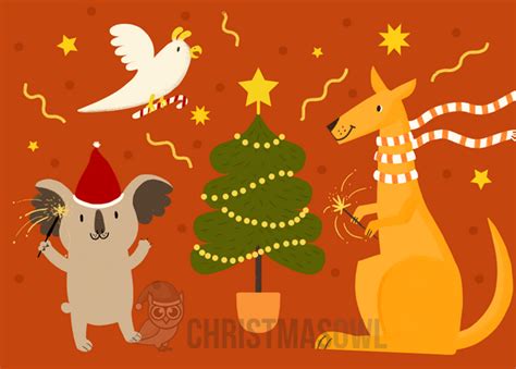 Printable Australian Christmas Card