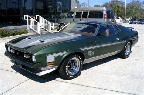 Dark Green 1971 Mach 1 Ford Mustang Fastback - MustangAttitude.com ...