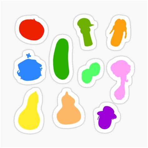 "Veggietales characters pattern" Sticker for Sale by Ericsuxx | Redbubble