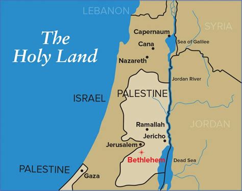 Bethlehem Jerusalem map - Map of Bethlehem and Jerusalem (Israel)