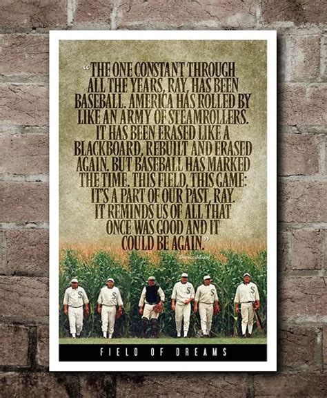 FIELD OF DREAMS Terence Mann Quote Poster 12x18 - Etsy