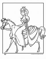 Horse Princess Coloring Pages sketch template