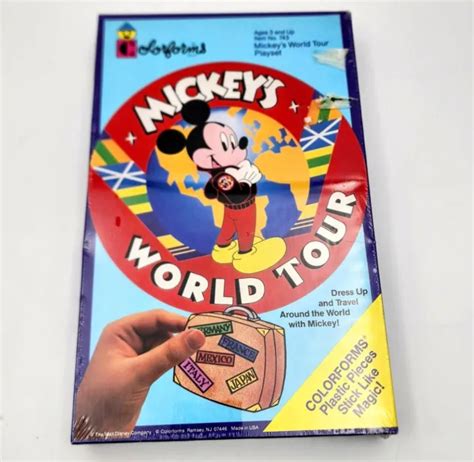 DISNEY MICKEY MOUSE Colorforms Mickeys World Tour New Sealed $14.99 ...