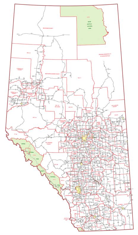 Map Of Northern Alberta - Map Of Staten