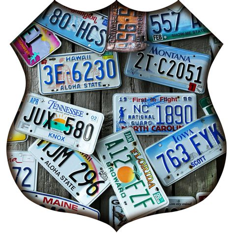 License Plates On Route 66 Wall Art by Next Innovations - Walmart.com - Walmart.com