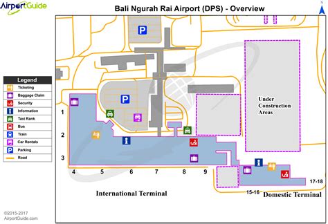 Map of Ngurah Rai (Bali) International Airport