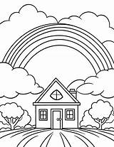 50 Rainbow Coloring Pages Cute Printable Sheets sketch template