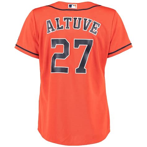 Women's Houston Astros Jose Altuve Majestic Orange Alternate Cool Base ...