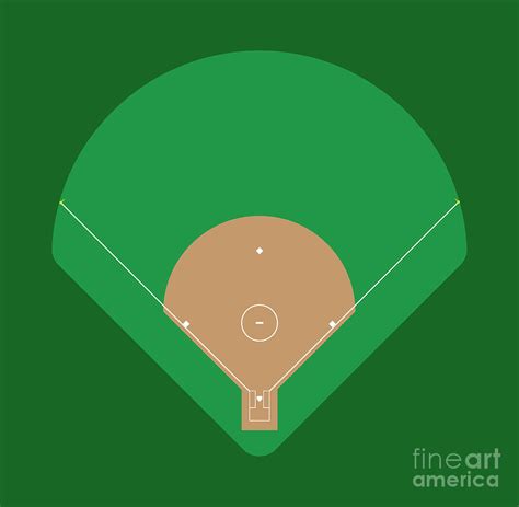 Softball Field Digital Art by College Mascot Designs - Fine Art America