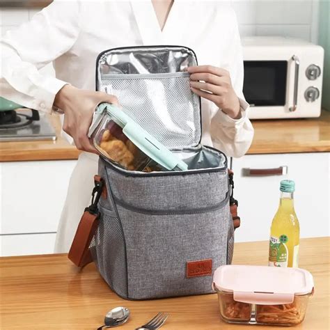 Lunch Bags with Water Bottle Holder