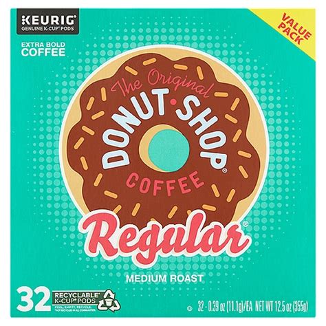 The Original Donut Shop Regular Medium Roast Coffee K-Cup Pods Value ...