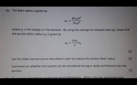 Exciton Bohr Radius