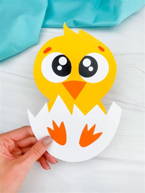 Hatching Chick Craft For Kids [Free Template]